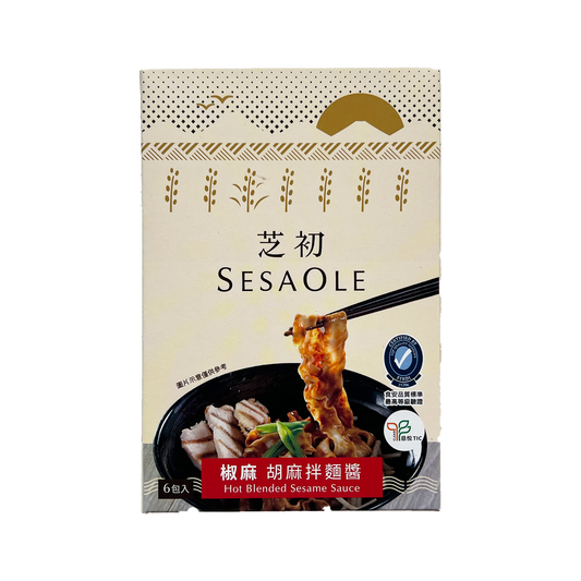 ごまだれ和え麺のソース ピリ辛 180g (30g×6袋)|汁なしごま和え麺|ごまペースト|胡麻拌麵醤