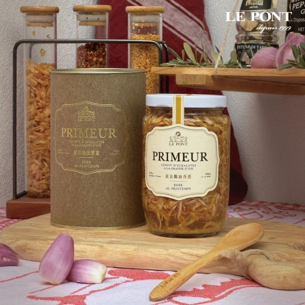【LE PONT 樂朋】黄金鵝油香蔥 エシャロットコンフィ PRIMEUR 310g