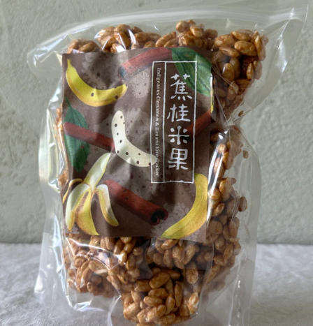 バナナ＆シナモン米菓子 100g